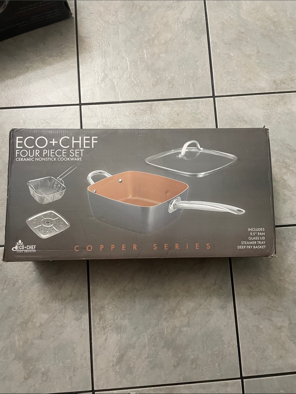 Copper Series 4-Piece Nonstick Cookware Set - Copper Interior